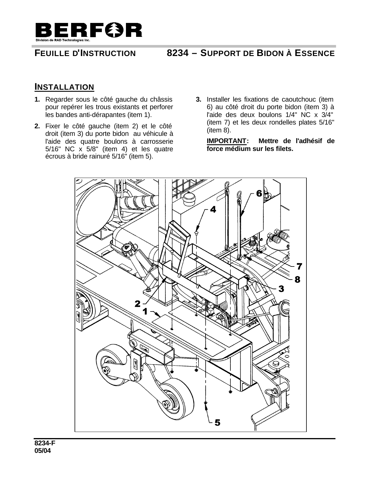 8234  Supp. Bidon Ess. FT-2000
