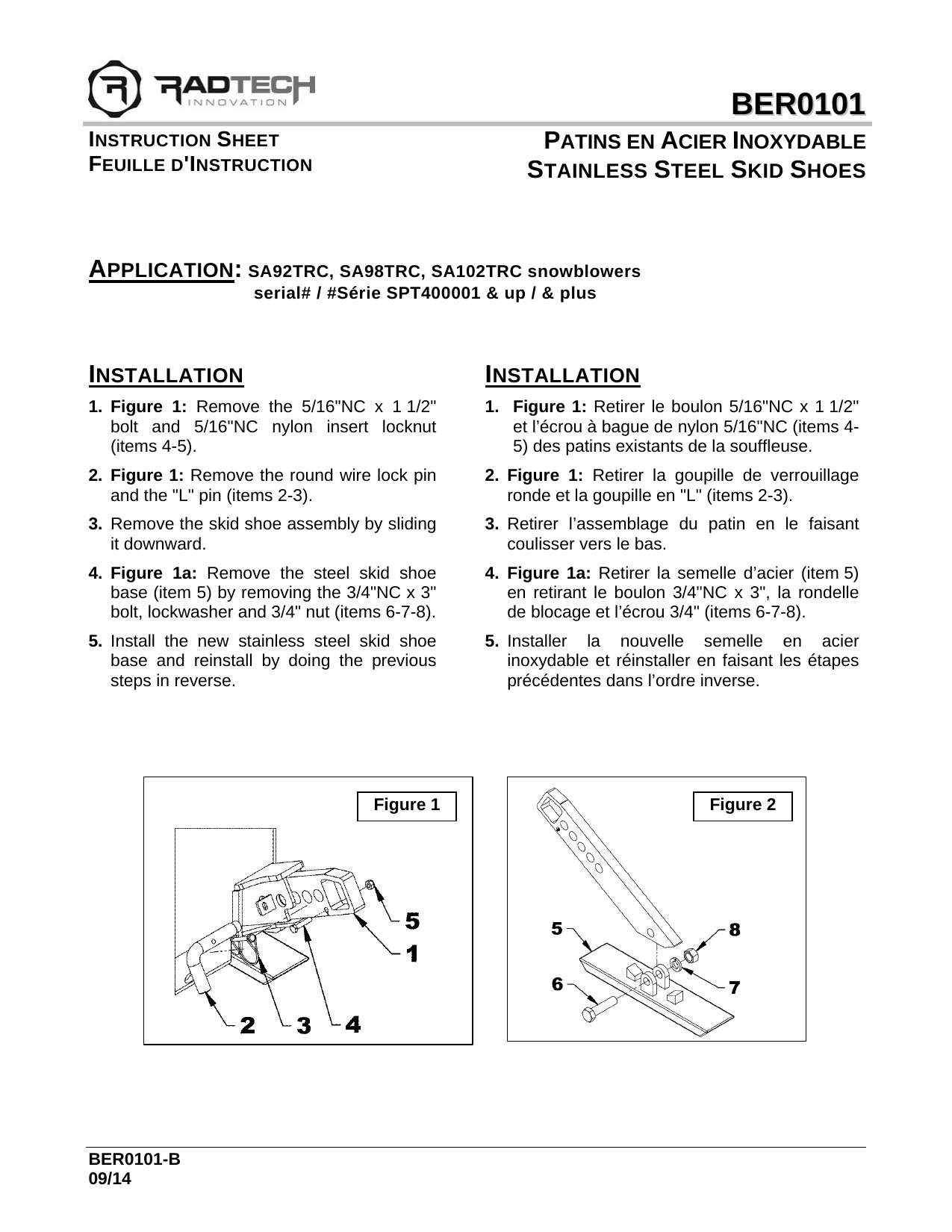 BER0101  Patin Acier Inoxyd