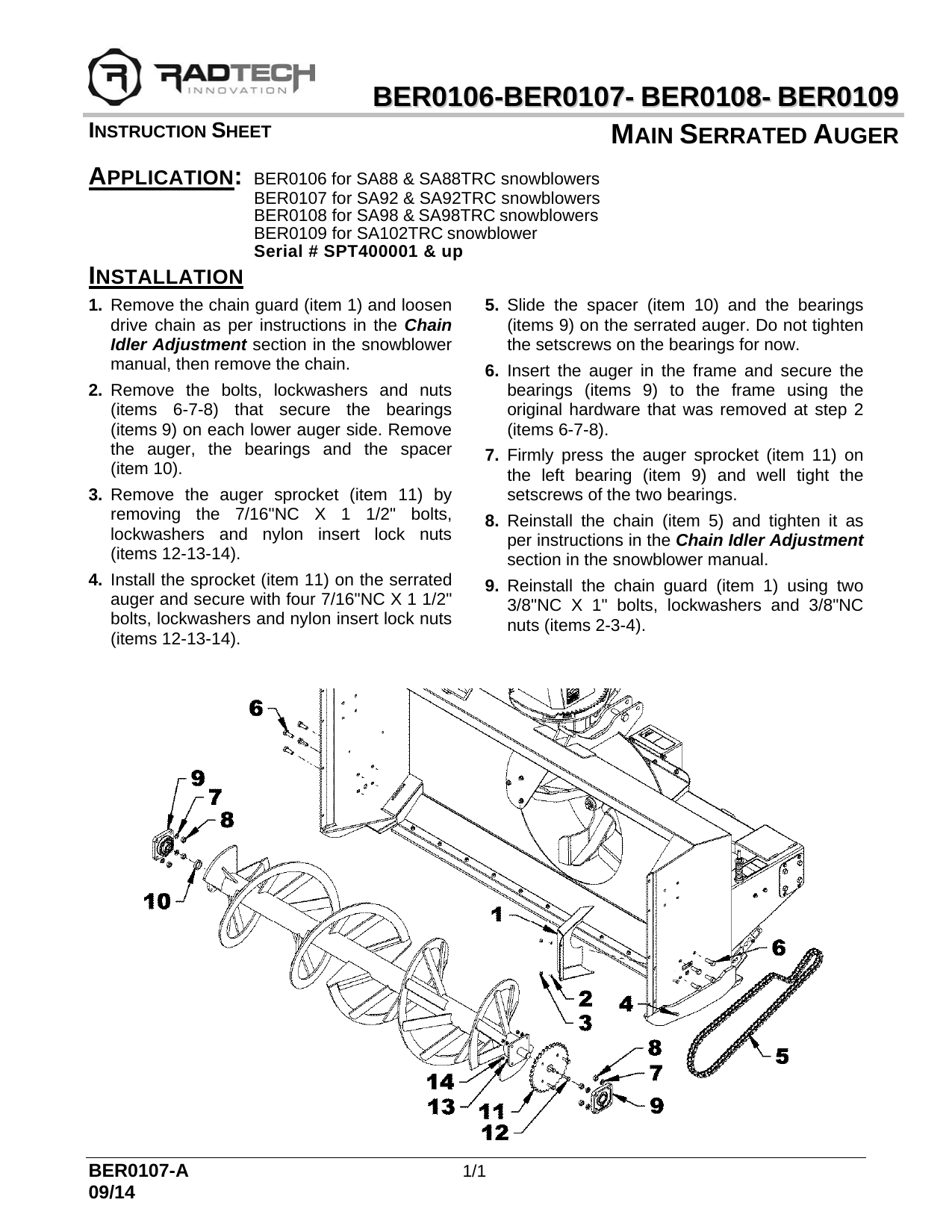 BER0106-107-108-109 Vis Dentelée 88-102